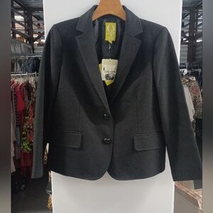 QMack Black Tailored Blazer Classic Formal Jacket